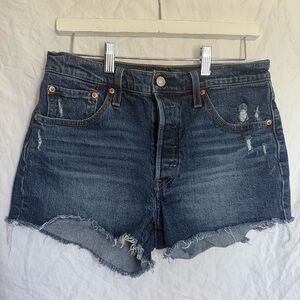Levi's Distressed 501 Jean Shorts